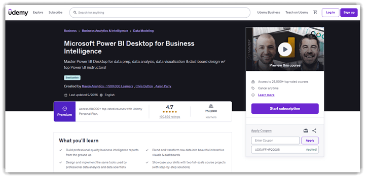 Microsoft Power BI Desktop üzleti intelligenciához
