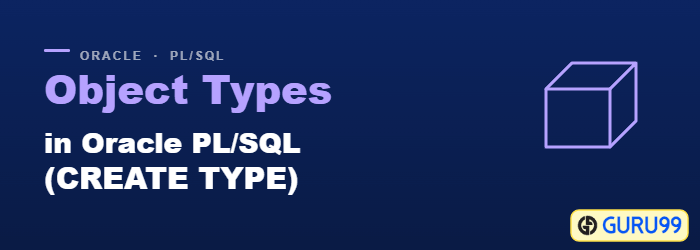 Oracle Typy objektů PL/SQL zobrazující CREATE TYPE s atributy a metodami