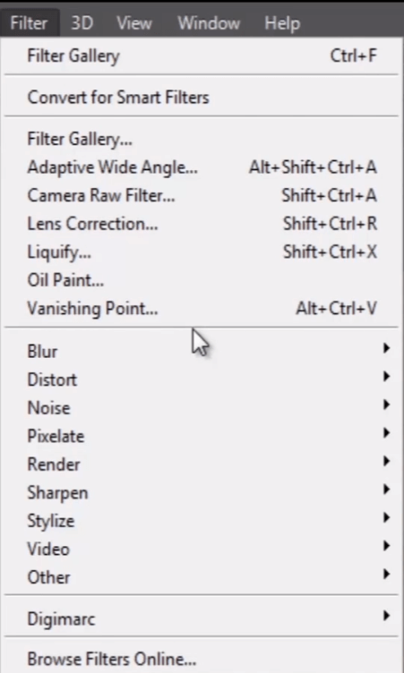 Photoshop filters