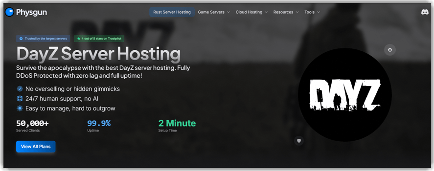 Physgun DayZ Server Hosting