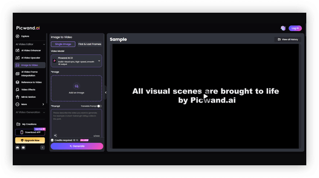 Picwand AI videogeneraator
