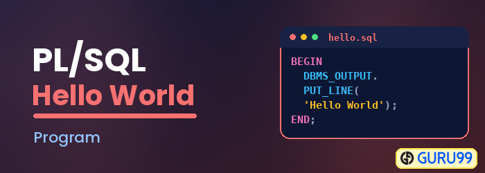 PL/SQL First Program: Hello World