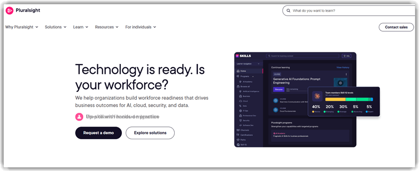 Pluralsight online learning platform