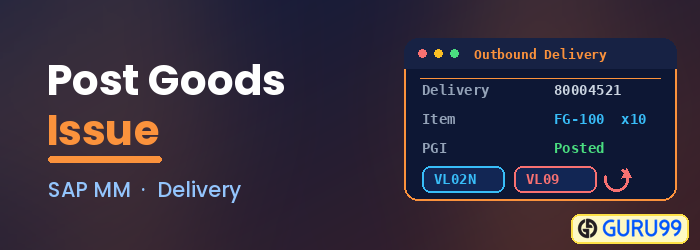 Post Goods Issue in SAP using VL02N and VL09
