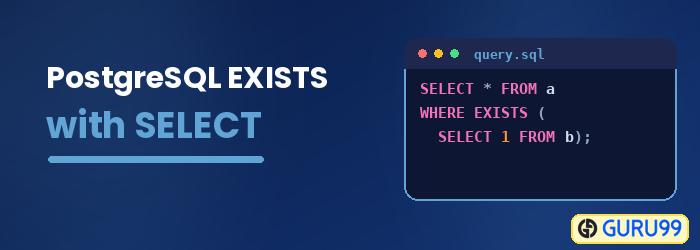 PostgreSQL EXISTS with Select Operator