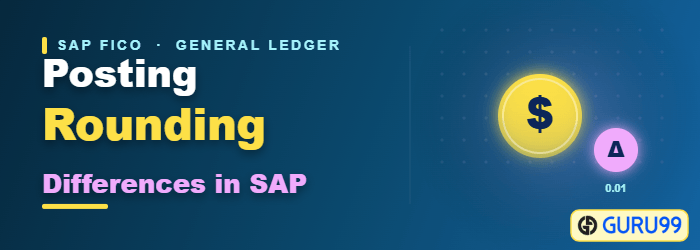 Configuring the rounding differences account in SAP Customizing