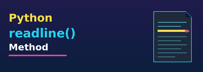 Python readline Method