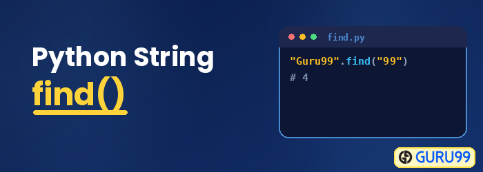 Python String find()