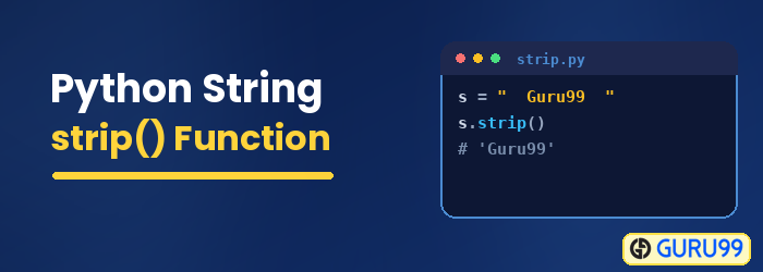 Python String strip() Function