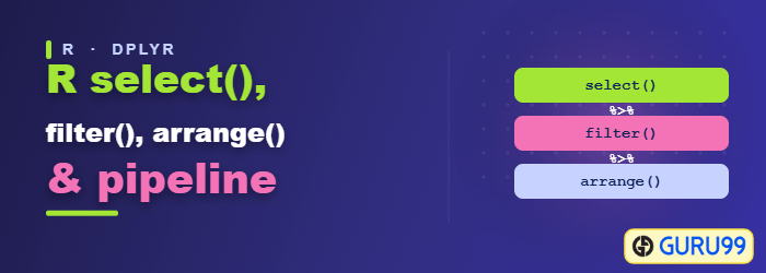 R Select Filter Arrange Pipeline