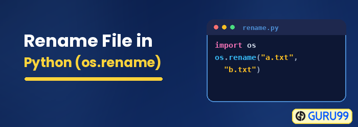 Python Rename File os.rename()