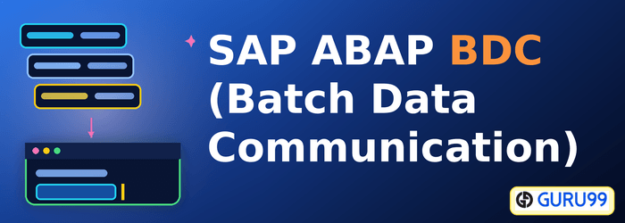 SAP ABAP BDC Комуникация на пакетни данни