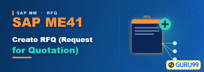 Create RFQ in SAP using ME41