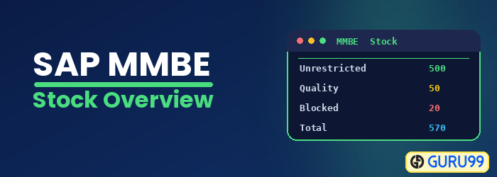 SAP Stock Overview using MMBE