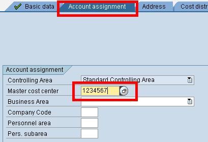 Assign a Job & Cost Center