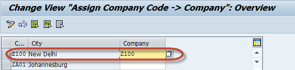 Assign Company Code to Company