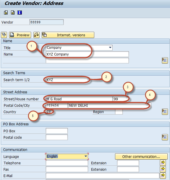 sap namespace external assignment