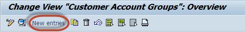 Create Customer Account Group in SAP