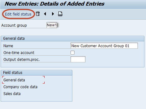 Create Customer Account Group in SAP