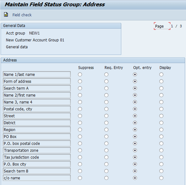 Create Customer Account Group in SAP