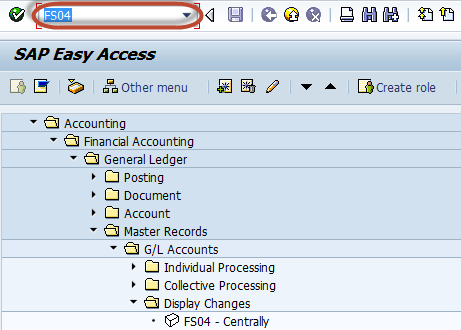 Gl Account In Sap Tutorial Create Display Block Delete Fs00