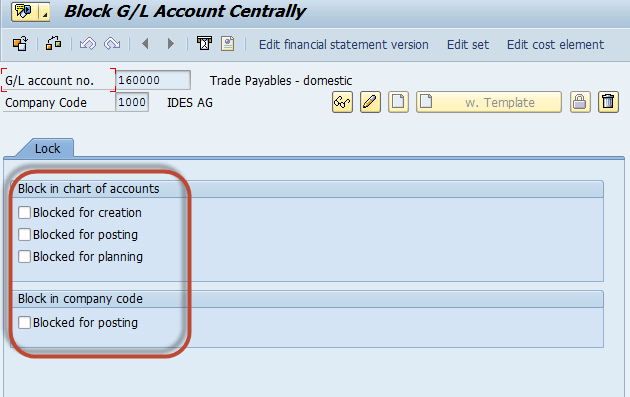 Gl Account In Sap Tutorial Create Display Block Delete Fs00