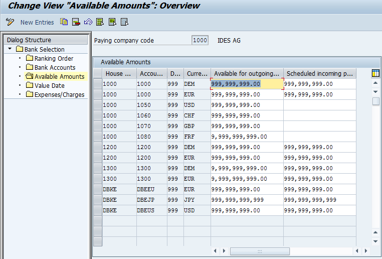 Amount available. Payment SAP. SAP F-44. Паймент программа. Код НДС В SAP f9.