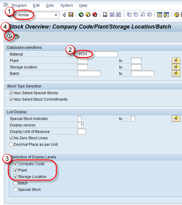 Sap serial number profile table