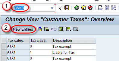 SAP SD Tax Category