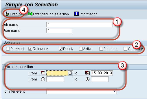 Elaborazione del lavoro in background SAP SM36: Creare, pianificare, riprogrammare