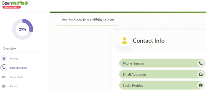 Using Email Search - BeenVerified