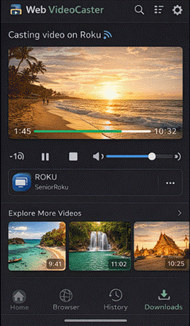 Cast IPTV to Roku using Web Video Caster