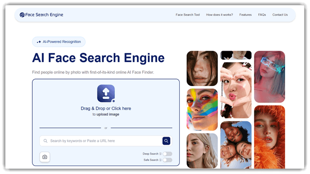 FaceSearchEngine Reverse Face Lookup