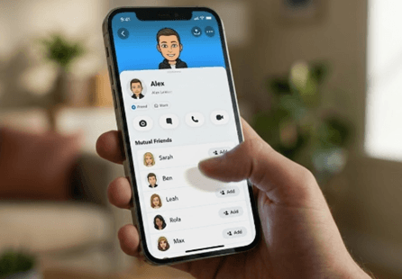 Find Someone on Snapchat via Mutual Friends