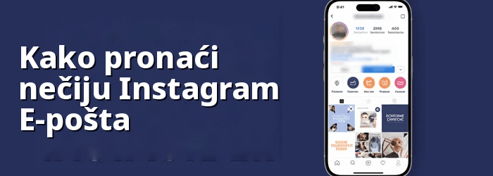 Pronađi nečiju e-poštu na Instagram