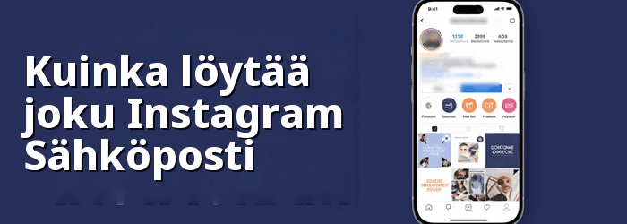 Etsi jonkun sähköpostiosoite osoitteesta Instagram