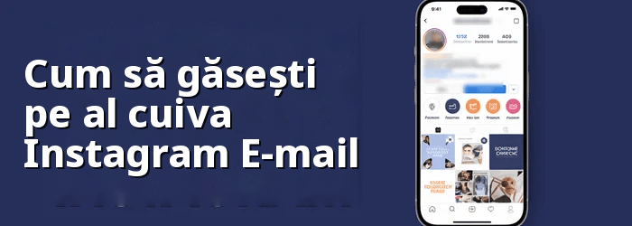 Găsește adresa de e-mail a cuiva pe Instagram