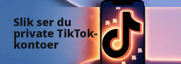 Hvordan se private TikTok-kontoer
