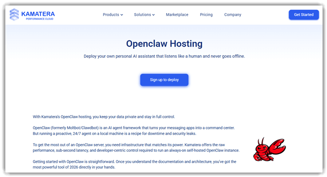 Kamatera OpenClaw Hosting