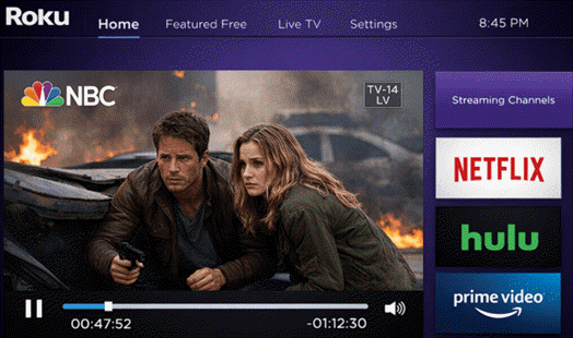 Launch and stream channel on Roku