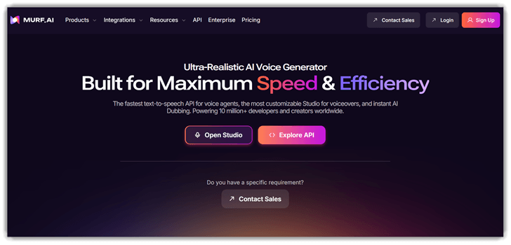 Murfi tehisintellekti hääl Generator Interface
