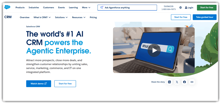 Salesforce - Best AI CRM Software