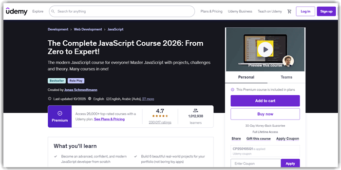 The Complete JavaScript Course 2026