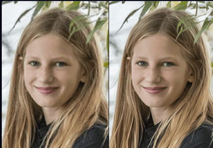 Recover Faces feature interface