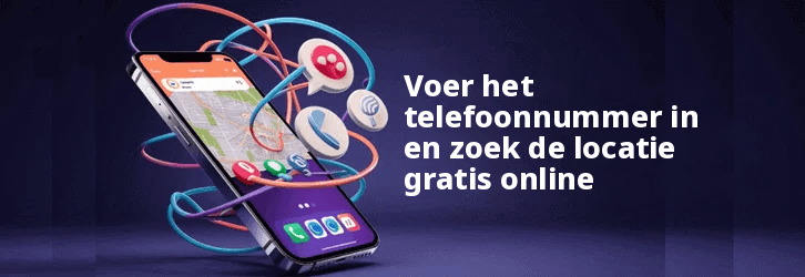 Voer het telefoonnummer in en zoek de locatie gratis