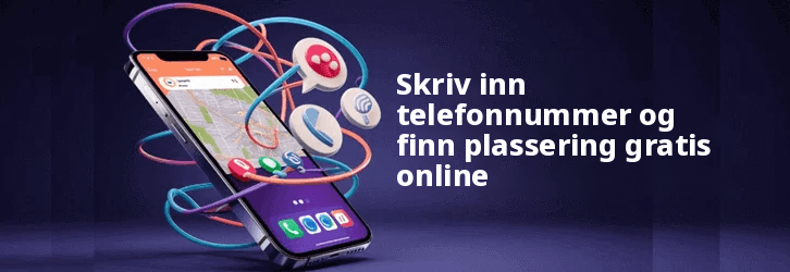 Skriv inn telefonnummer og finn plasseringen ledig