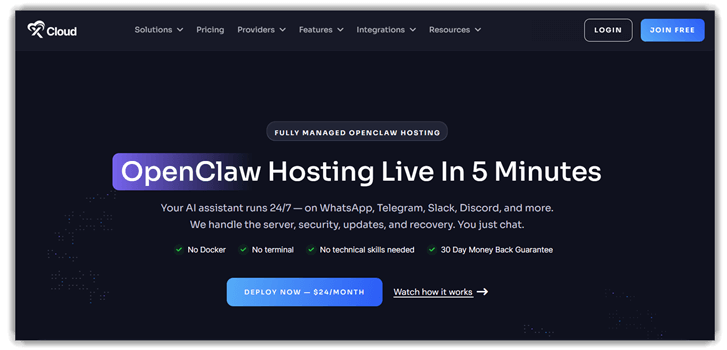 xCloud Managed OpenClaw Hosting