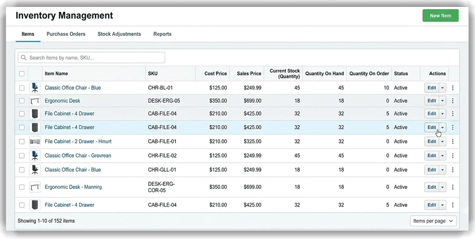 Outils de gestion des stocks Xero