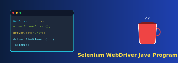 Selenium WebDriver Java Program
