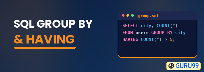 Cláusula SQL GROUP BY y HAVING